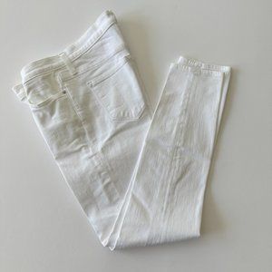 Tall Size 29 J Crew White Look Out High Rise Skinny Crop Jean